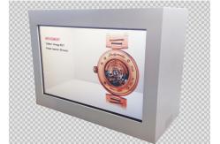 China Android OS WIFI 4G LTE Interactive Digital Signage Transparent LCD Display Showcase supplier