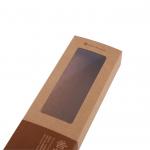 Printed Brown Kraft Paper Noodle Box With Window Bespoke Packaging