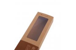 China Printed Brown Kraft Paper Noodle Box With Window Bespoke Packaging supplier