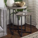 Round Metal Base Side Living Room Storage 24 H Small End Table