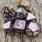 Card Game RPG Dice Set ZincFor Dungeons And Dragons​ Metal Polyhedral Black for sale