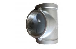 China Malleable Iron Seamless Pipe Fittings Galvanized Pipe Thread Tee supplier