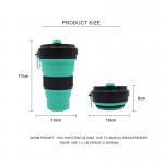 Portable Reusable Silicone Collapsible Coffee Cup 550ml
