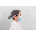 Anti Dust Disposable Nylon Honeycomb Hairnet With Latex Free Elastic rubber