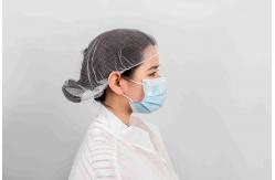 China Anti Dust Disposable Nylon Honeycomb Hairnet With Latex Free Elastic rubber supplier