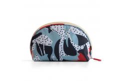 China Shell Shape Polyester Cosmetic Bag With Zipper supplier