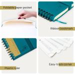Wirebound Mini Weekly Planner Customized Pacific Blue Soft Cover
