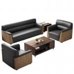 Napa Leather Office Sofa Set for Modern and Comfortable Workspace in Business Receptio for sale