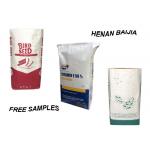 Building Industry PE Kraft Paper Bag Square Bottom Waterproof Coating 25Kg 50Kg for sale