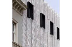 China Facade Expanded Exterior Wall Mesh Panel 2.35mm Thick Aluminum Alloy supplier