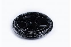 China Round Disposable Food Packaging Plastic Sushi Trays with Lid supplier