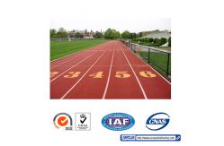 China High Elasticity Blue Red 13mm Artificial Running Track Fadeless supplier