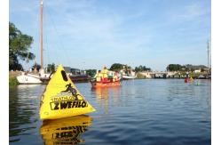 China PVC Triangle Inflatable Marker Buoy / Swimming Buoy Markers For Sea supplier