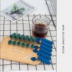 Easy Release Blue Silicone Mini Ice Cube Trays 6 Cavity Molds for Chilling Whiskey Cocktail Stackable Kitchen Accessories for sale