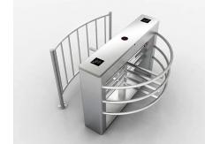 China Solenoid Mechanism Waist Height Turnstile IP55 With QR Barcode Scanner supplier