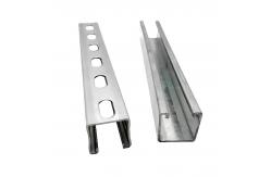 China 1-3mm Aluminum Strut Channel / Slotted C Channel Customizable Anodizing supplier