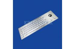 China Waterproof Kiosk Illuminated Metal Keyboard With Trackball And 64 Led-Backlit Keys supplier