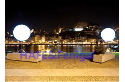China Activity Lighting Moon Balloon Lights LED 4 X 500w DMX512 Remote Control supplier
