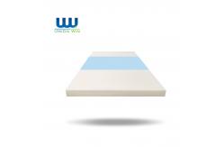 China Comfortable 3 Zone Quilted Memory Foam Topper Knitted Fabric Cover supplier