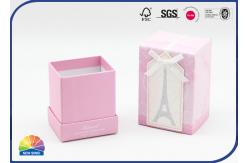 China Rigid Handmade Paper Gift Box With Bow Ribbon Shimmering Powder supplier