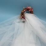 Multicolor Organza Fabric Rolls  15CM Width 100Y Length for sale