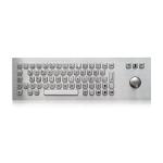 69 Keys Compact Format  IP65 Panel Mount Keyboard With 38mm Trackball USB Interface for sale