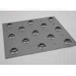 3.0mm Galvanized Perforated Metal Mesh 65% Open Rate Dimpled Sheet Gratings for sale