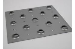 China 3.0mm Galvanized Perforated Metal Mesh 65% Open Rate Dimpled Sheet Gratings supplier