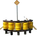 Highway Roller Guardrail Galvanized Powder Coated Crowd Control Barrier Fence Made for sale