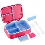800-1000ml Eco Friendly Rectangular Leakproof Plastic Food Container Bento Box for sale