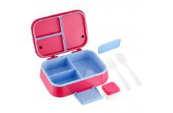 China 800-1000ml Eco Friendly Rectangular Leakproof Plastic Food Container Bento Box supplier
