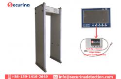 China 300 Sensitivity Optional Metal Detector Security Gate With Tamper Proof Function supplier