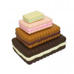20cm  High Temperature PP Stuffed Cake Shaped Latex Pet Toys for sale