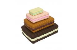China 20cm  High Temperature PP Stuffed Cake Shaped Latex Pet Toys supplier