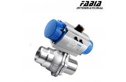 China 2 Piece Pneumatic Control Ball Valve 1 Inch 2 Inch Butt Welding supplier