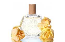 China Customized  Glass Perfume Bottles with Stoppers Refillable Frosted Glass Spray Perfume Bottle Cap supplier