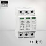 Electrical Type 1+2 Surge Protector 3p Poles Imax 60Ka Small FootPrint for sale