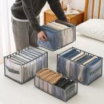 7 Grid Clothing Household Storage Container Drawer Organizer For Wardrobe