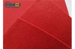 China Red Non Woven Needle Punch Needle Fabric Felt Pad For Floor Folding Screen supplier