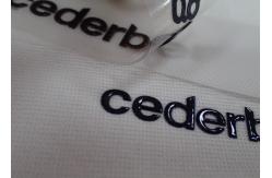 China Screen Print High Density Flexible Heat Transfer Labels With Custom Name Logo supplier