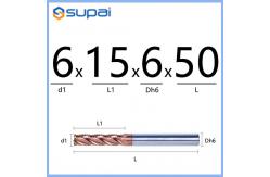 China Square Carbide Roughing End Mill With 4 Flutes And 45° Cutting Edge Angle supplier