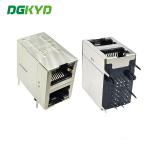 DGKYD21Q012AE6A4D068 2X1 Multiport Connector Gigabit Ethernet Filtering RJ45 Modular Connector Network Jack for sale