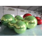 Red Green Custom Size Double Layer PVC Inflatable Mirror Ball Hanging Sphere Disco Balls Balloon For Advertising Events for sale
