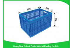 China Virgin PP Black Plastic Storage Boxes , Recyclable Collapsible Plastic Containers supplier