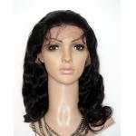 Natural Hairline Wigs Curly Black Brazilian Front Lace Wigs With Bangs for sale