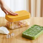 Easy Release Stackble Spill-Resistant Ice Cube Tray with Lid and Bin for Freezer for Whiskey Cocktail, Tea, Coffee for sale