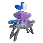 Waste Plastic Bucket Trash Can Big Blue Bucket Shredder Machine for sale
