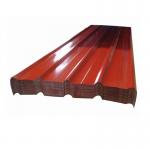 Red 40g Galvanized Steel Corrugated Roof Panel 120cm AISI for sale