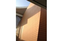 China Terracotta Ceramic Ventilated Facade , 8000N Strength Clay Soundproof Wall Panels supplier