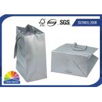 Glossy / Matt Custom Printed Paper Bags With Handle Rope For Garment